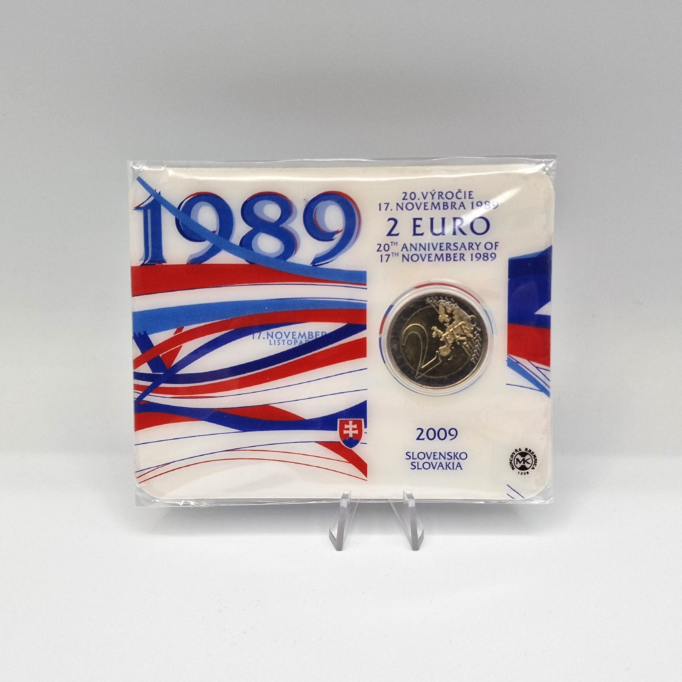 2009 Revolution - 2€ Slovakia Coincard